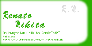 renato mikita business card